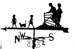 Family with Gate weather vane